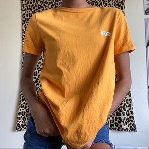 Orange Vans Graphic Tee NWOT